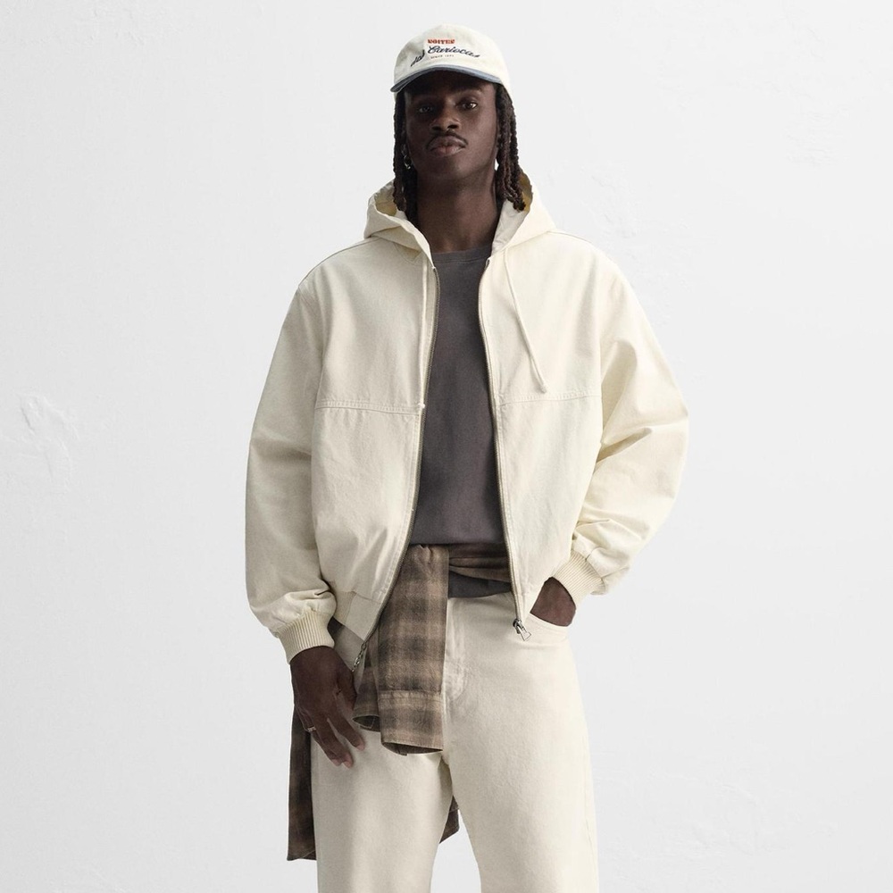 ZARA - Washed Hooded Jacket